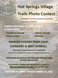 Hot Springs Village Trails Photo Contest